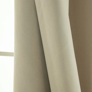Beauty Home Κουρτίνα Full Blackout σκίασης με 8 κρίκους Soft Art 8391 Beige 140x270 Άμμου - Image 8