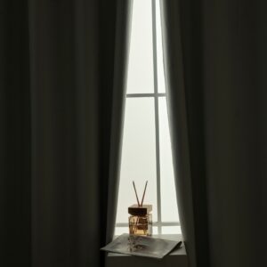 Beauty Home Κουρτίνα Full Blackout σκίασης με 8 κρίκους Soft Art 8391 Ice-Ecru 140x270 Πάγου - Image 11