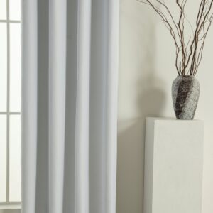 Beauty Home Κουρτίνα Full Blackout σκίασης με 8 κρίκους Soft Art 8391 Ice-Ecru 140x270 Πάγου - Image 3