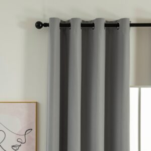 Beauty Home Κουρτίνα Full Blackout σκίασης με 8 κρίκους Soft Art 8391 Grey-11 140x270 Γκρι - Image 4