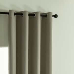 Beauty Home Κουρτίνα Full Blackout σκίασης με 8 κρίκους Soft Art 8391 Light Beige-C3 140x270 Μπεζ - Image 4