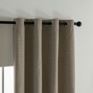 Beauty Home Κουρτίνα Full Blackout σκίασης με 8 κρίκους Elite Art 8392 Beige-Νο5 140x270 Μπεζ - Image 4