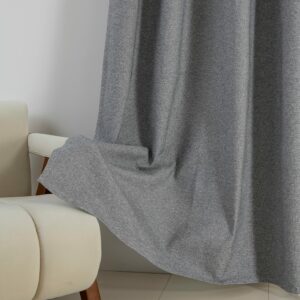 Beauty Home Κουρτίνα Full Blackout σκίασης με 8 κρίκους Elite Art 8392 Grey-Νο7 140x270 Σκούρο Γκρι - Image 8