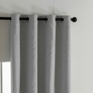 Beauty Home Κουρτίνα Full Blackout σκίασης με 8 κρίκους Elite Art 8392 Light Grey-Νο3 140x270 Ασημί - Image 4