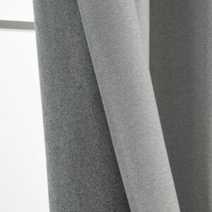 Beauty Home Κουρτίνα Full Blackout σκίασης με 8 κρίκους Elite Art 8392 Light Grey-Νο3 140x270 Ασημί - Image 7