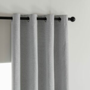 Beauty Home Κουρτίνα Full Blackout σκίασης με 8 κρίκους Elite Art 8392 Silver-Νο4 140x270 Γκρι - Image 5