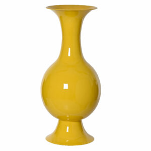 Beauty Home Μεταλλικό Βάζο Κίτρινο 77 x 39 cm - Image 1