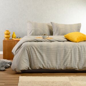 ΣΕΤ ΣΕΝΤΟΝΙΑ ΦΑΝΕΛΕΝΙΑ ΥΠΕΡΔΙΠΛΑ (Λ) TRINITY GREY (160Χ200+30) MELINEN