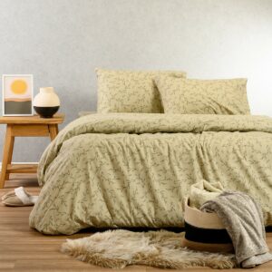 ΣΕΝΤΟΝΙ (ΣΕΤ 3 ΤΕΜ.) 180Χ200+30 POPPY PASTEL OLIVE WINTER LINE MINI MELINEN