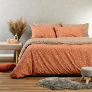 ΣΕΤ ΣΕΝΤΟΝΙΑ ΥΠΕΡΔΙΠΛΑ (Λ) CESARE APRICOT CASUAL LINE (160Χ200+32) MELINEN