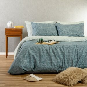 ΣΕΤ ΣΕΝΤΟΝΙΑ ΥΠΕΡΔΙΠΛΑ RAFAELO PETROL CASUAL LINE (235X270) MELINEN