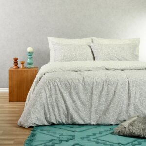 ΣΕΤ ΣΕΝΤΟΝΙΑ ΜΟΝΑ LEO AQUA/GREY CASUAL LINE (170X270) MELINEN