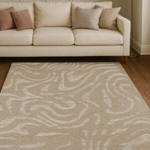 Beauty Home Διάδρομος με το μέτρο Puffy Art 9656 66cm Μπεζ - Image 3
