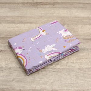 LINO BEBE ΣΕΤ ΣΕΝΤΟΝΙΑ RAINBOW GALLOP LILAC 120X180 - Image 3