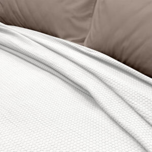 LINO Κουβέρτα Υπέρδιπλη (220x240) Πικέ Cocoon Λευκό - Image 3