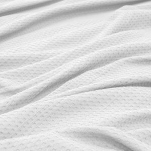 LINO Κουβέρτα Υπέρδιπλη (220x240) Πικέ Cocoon Λευκό - Image 5