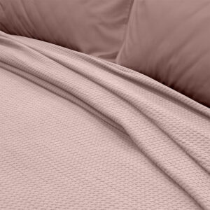 LINO Κουβέρτα Υπέρδιπλη (220x240) Πικέ Cocoon Ροζ - Image 3