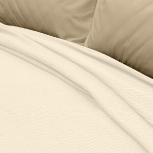 LINO Κουβέρτα Ημίδιπλη (170x240) Πικέ Cocoon Εκρού - Image 3
