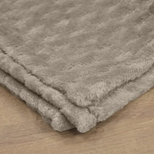 LINO Κουβέρτα Υπέρδιπλη (220x240) Flannel Lofti Taupe - Image 5