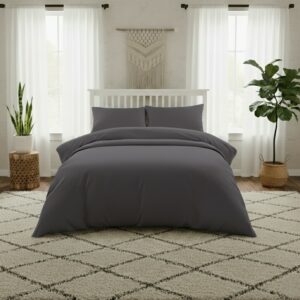 ΣΕΝΤΟΝΙ KING SIZE (Λ) 180Χ200 LAVISH SATIN DARK GREY MELINEN