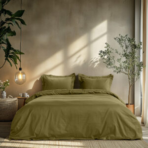 Beauty Home Σετ παπλωματοθήκη μονή Art 1700 Harmony 170x250 Λαδί - Image 1