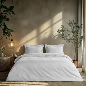 Beauty Home Σετ σεντόνια υπέρδιπλα με λάστιχο Art 1700 Harmony 170x200+30 Λευκό - Image 1
