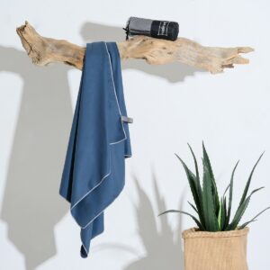 ΠΕΤΣΕΤΑ MICROFIBER GYM DARK GREY (80Χ170) MELINEN