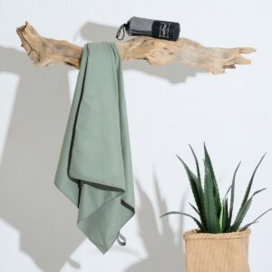 ΠΕΤΣΕΤΑ MICROFIBER GYM OLIVE (80Χ170) MELINEN