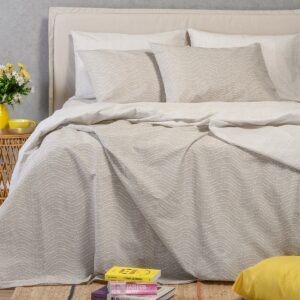 ΣΕΤ ΣΕΝΤΟΝΙΑ ΥΠΕΡΔΙΠΛΑ MAVERICK LIGHT GREY ULTRA LINE (235X270) MELINEN