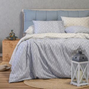 ΠΑΠΛΩΜΑΤΟΘΗΚΗ ΜΟΝΗ RIVER LIGHT GREY CASUAL LINE (165X245) MELINEN