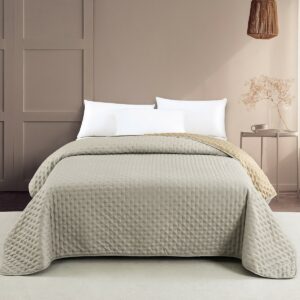 ΚΟΥΒΕΡΛΙ KING SIZE RENZO GREY/BEIGE (260Χ240) MELINEN