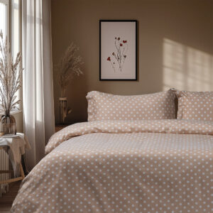 Beauty Home Σετ σεντόνια υπέρδιπλα Art 10101 Fancy 240x260 Μπεζ