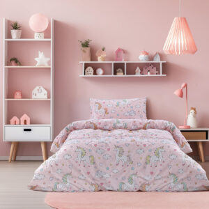 Beauty Home Σετ παπλωματοθήκη μονή Candy Art 6328 170x250 Ροζ