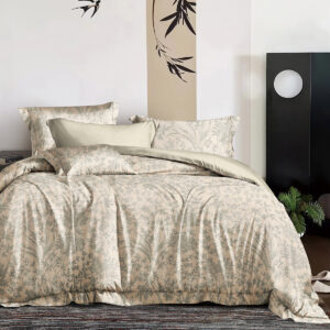 Beauty Home Σετ σεντόνια υπέρδιπλα με λάστιχο Memories Art 12678 165x200+30 Μπεζ - Image 1