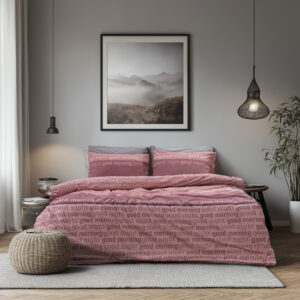 LINO Ζεύγος Μαξιλαροθήκες (52x75) Nuvet Dusty Pink