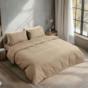 Beauty Home Σεντόνι ημίδιπλο με λάστιχο Prime Art 1230 125x200+35 Μπεζ