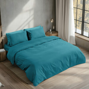Beauty Home Σεντόνι ημίδιπλο με λάστιχο Prime Art 1230 125x200+35 Πετρόλ